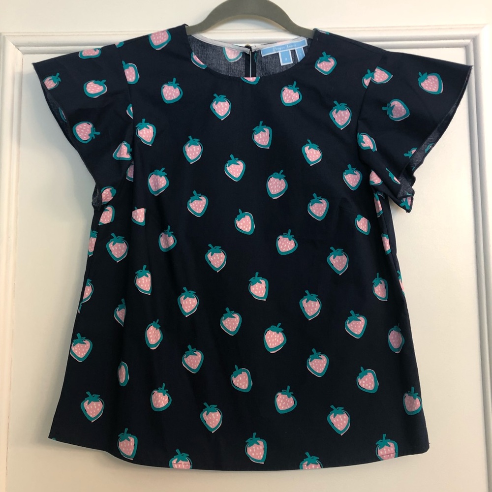 Draper James | Strawberry Cloister Top Size 2